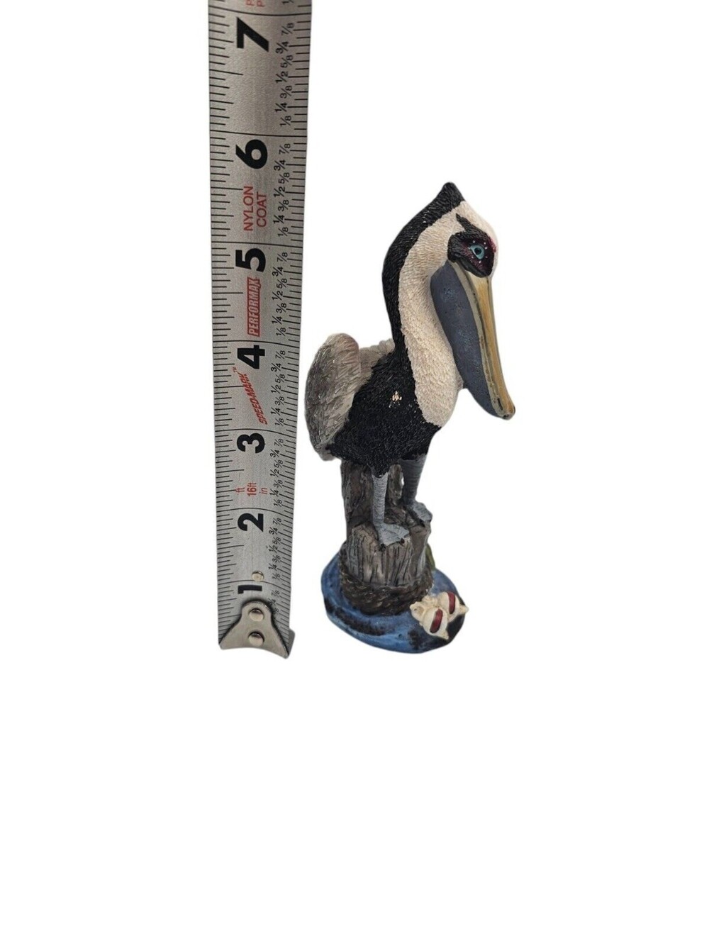 Vintage 1960s 6" Tall Hand Painted Pelican Figure Nautical Ocean Bird - Picture 6 of 6